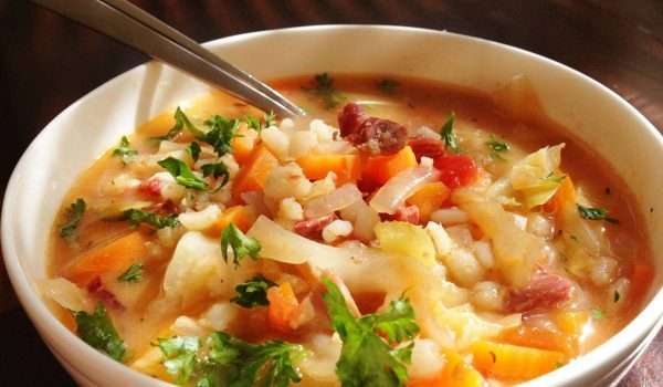 شوربة الكرنب و الخضروات